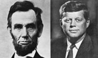 Điểm trùng hợp đầu tiên giữa Tổng thống John Kennedy và Abraham Lincoln đó là hai ông chủ Nhà Trắng duy nhất có tên gồm 7 chữ cái tạo thành.